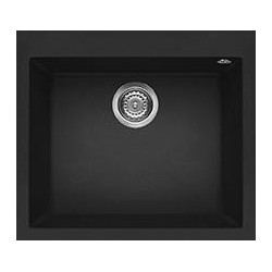 Elleci LGQ10540 - Lavello quadra 105, 57x50, 1V, nero