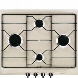 Smeg S264AV2 - Piano Cottura a Gas, 4 Fuochi, 60 cm, Avena