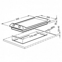 Smeg SRV531GH5 - Piano Cottura a Gas, Inox, 30 cm