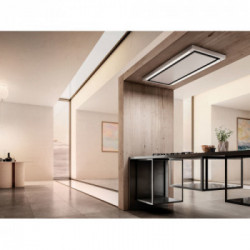 Elica CLOUD SEVEN IX/F/90 - Cappa Integrata a Soffitto, Acciaio Inossidabile, 570 m³/h, 90 cm, PRF0141953