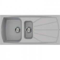 Elleci LML47579 - Lavello living 475, 100X50, 2VG, aluminium