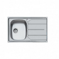 Foster 1179 061 - Lavello S1000 Sopratop, vasca a DX, Inox spazzolato, 79x50 cm