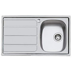Foster 1186 161 - Lavello S1000 Sopratop, vasca a DX, Inox spazzolato, 86x50 cm
