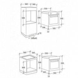 Candy FCT686X WIFI - Forno Elettrico da Incasso, 70 Litri, Inox, Classe A
