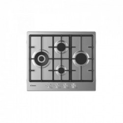 Candy CHG6D4WPX - Piano Cottura a Gas, 4 Fuochi, 60 cm, Inox