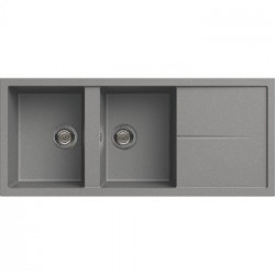 Elleci LGU50048 - Lavello unico 500, 116X50, 2VG, grigio cemento