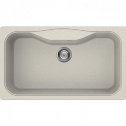 Smeg LSEG860P - Lavello da incasso, 1 Vasca, 86 cm, Panna