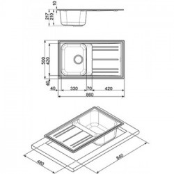 Smeg LZ861A2 - Lavello, Antracite
