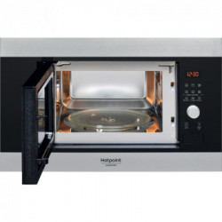 Hotpoint MF20G IX HA - Forno a Microonde da Incasso con Grill, 20 Litri, 800 Watt