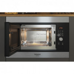 Hotpoint MF20G IX HA - Forno a Microonde da Incasso con Grill, 20 Litri, 800 Watt