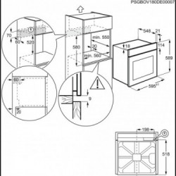 Electrolux FS65X - Forno da Incasso, AquaClean, Pizza, Inox, 60 cm, A