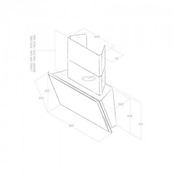 Elica ELLE BL/F/80 - Cappa... 2