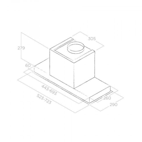 Elica HIDDEN 2.0 IXGL/A/60 - Cappa Aspirante da...