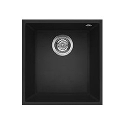 Elleci LGQ10040BSO - Lavello quadra 100, 41X50, 1V, nero sottotop