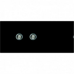 Elleci LGL50040 - Lavello living 500, 116X50, 2VG, nero