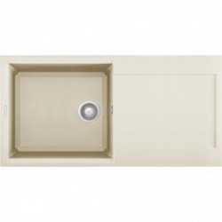 Elleci LGY48062 - Lavello easy 480, 100X50, 1VG, bianco antico