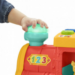Fisher-Price Little People Il Trenino dell'ABC Edizione Multilingue, a Spinta con Luci, Musica e Apprendimento Smart Stages,