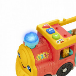 Fisher-Price Little People Il Trenino dell'ABC Edizione Multilingue, a Spinta con Luci, Musica e Apprendimento Smart Stages,