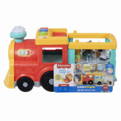 Fisher-Price Little People Il Trenino dell'ABC Edizione Multilingue, a Spinta con Luci, Musica e Apprendimento Smart Stages,