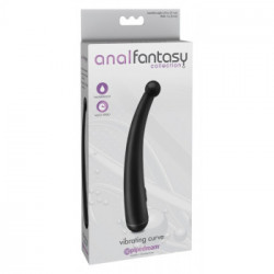 Anal Fantasy Collection- Vibratore Anale, Curvo, Nero, Lungo , 20,4 Cm