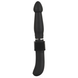 You2Toys - Vibratore Anale Push it with a Thrust Function, Black, Ricaricabile