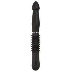 You2Toys - Vibratore Anale Push it with a Thrust Function, Black, Ricaricabile