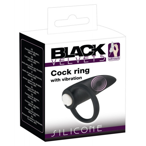 Black Velvets BV Cock Ring With Vibration -...