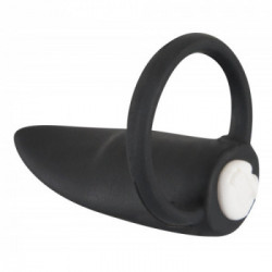 Black Velvets BV Cock Ring With Vibration - Anello per il Pene con Vibrazione, Richiede Batterie
