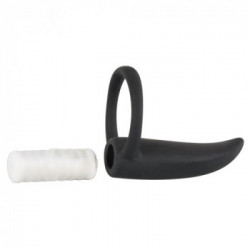 Black Velvets BV Cock Ring With Vibration - Anello per il Pene con Vibrazione, Richiede Batterie