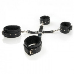 Fetish Fantasy Series Limited Edition Cumfy Hogtie Black - Set Bondage, Polsiere + Cavigliere, Colore Nero