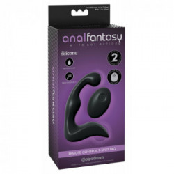 Anal Fantasy Elite - Vibratore Anale Punto P, Remote Control, Silicone, Nero