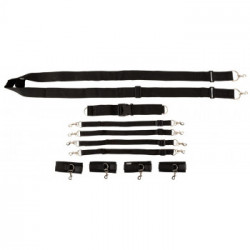Fetish Fantasy Series Bondage Belt Restraint - Set Bondage, Polsiere + Cavigliere, Colore Nero