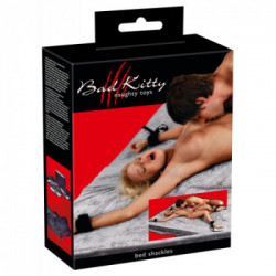 Bad Kitty Bed Shackles - Set Bondage, Polsiere + Cavigliere, Colore Nero