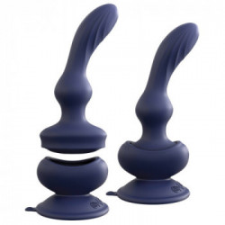 3Some - Vibratore Anale Punto G, Stimolazione Prostatica e Vaginale, Silicone, Blu