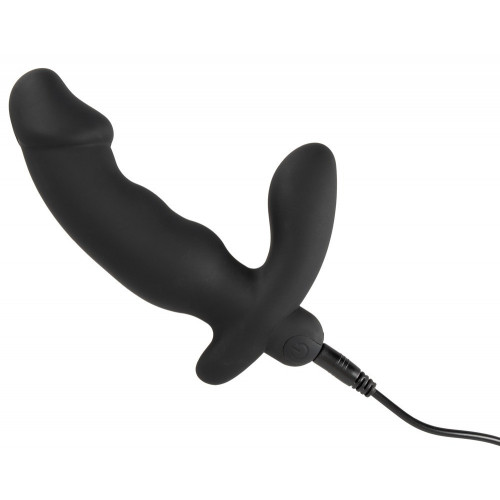 Anos - Vibratore Anale Punto P, Nero, Silicone,...