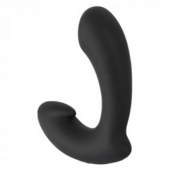 Anos - Vibratore Anale Punto P, Nero, Ergonomico, Silicone, Ricaricabile