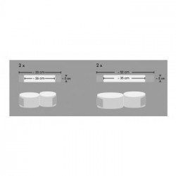 Bad Kitty Arm & Leg Restraints - Set Bondage, Polsiere + Cavigliere, Colore Nero