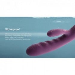 Svakom Avery - Vibratore Rabbit con Stimolazione del Clitoride, 5 MOD, Funzione Shock, Impermeabile, Ricaricabile