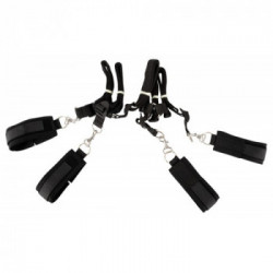Fetish Fantasy Series Bed Bindings Restraint Kit - Set Bondage, Polsiere + Cavigliere, Colore Nero