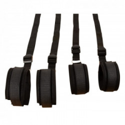 Fetish Fantasy Series Bed Bindings Restraint Kit - Set Bondage, Polsiere + Cavigliere, Colore Nero