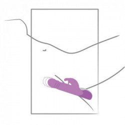 Sweet Smile Sweet Smile Push Vibrator - Vibratore Rabbit Punto G, 10 MOD di Vibrazione, Richiede Batterie