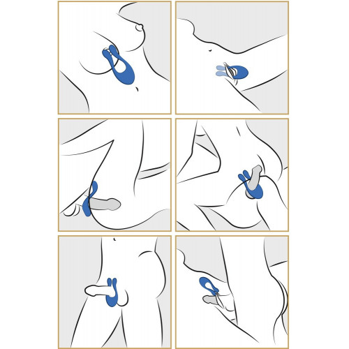 BeauMents - Vibratore per Coppie, Blu,...