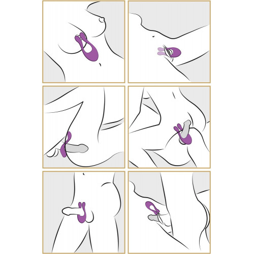 BeauMents - Vibratore per Coppie, Viola,...