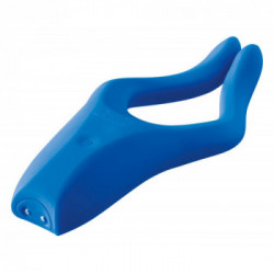 BeauMents - Vibratore per Coppie, Blu, Impermeabile, Ricaricabile, Silicone