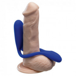 BeauMents - Vibratore per Coppie, Blu, Remote Control, Silicone, Impermeabile, Ricaricabile