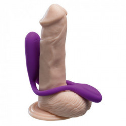 BeauMents - Vibratore per Coppie, Viola, Remote Control, Impermeabile, Ricaricabile, Lungo