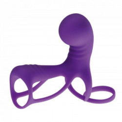 BeauMents- Vibratore per Coppie, Viola, Remote Control, Ricaricabile, Impermeabile, Silicone