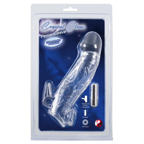 You2Toys Chrystal Skin Penis Sleeve Vibro -...
