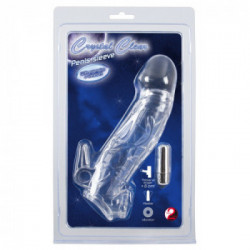 You2Toys Chrystal Skin Penis Sleeve Vibro - Guaina Fallica con Vibrazione, Richiede Batterie