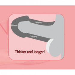 Nature Skin Penis Sleeve - Guaina Fallica per Estensione del Pene, Vibrazione, Richiede Batterie